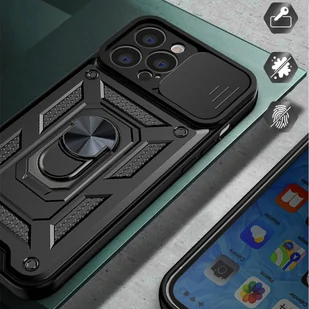 Hybrid Armor Camshield etui iPhone 14 Pro pancerny pokrowiec z osłoną na aparat niebieskie - Etui i futerały do telefonów - miniaturka - grafika 6