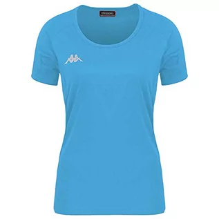 Koszulki i topy damskie - Kappa Kappa Damski T-shirt Fania Techniczny, niebieski, 8Y 304TP50_923_8Y - grafika 1