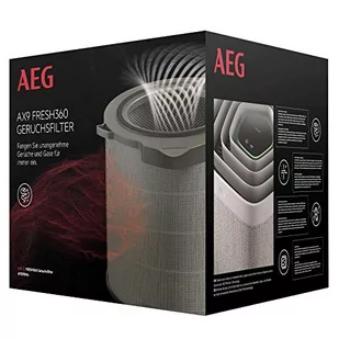 AEG AFDFRH4 filtr FRESH360 (pasuje do oczyszczacza powietrza AX91-404DG, skuteczny przeciwko nieprzyjemnym zapachom, usuwa 99,9% bakterii, czyste powietrze, optymalna filtracja, długa żywotność, - Filtry do oczyszczaczy powietrza - miniaturka - grafika 1