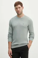 Swetry męskie - Calvin Klein sweter męski kolor zielony lekki K10K113031 - miniaturka - grafika 1