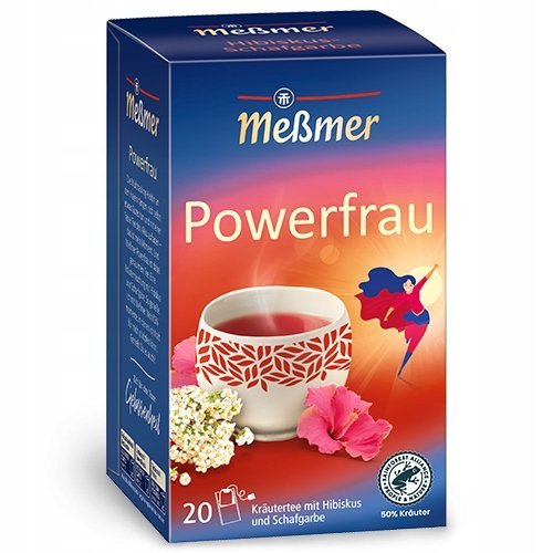 Herbata Zielona Messmer z Hibiskusem Powerfrau z Niemiec
