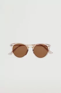 Okulary przeciwsłoneczne - Mango okulary przeciwsłoneczne Aquas damskie kolor różowy - grafika 1