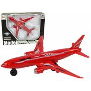 Samoloty i helikoptery - Samolot pasażerski czerwony - Leantoys - miniaturka - grafika 1