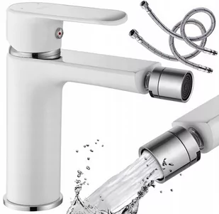 Rea Bateria bidetowa Bateria bidetowa Bloom White chrom B9916 - Baterie bidetowe - miniaturka - grafika 1