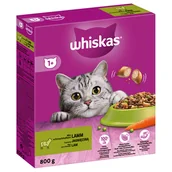 Sucha karma dla kotów - Whiskas 1+ z jagnięciną - 800 g - miniaturka - grafika 1