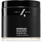 Kosmetyki do kąpieli - Unit4Men Regenerująca sól do kąpieli Citrus & Musk 700g - miniaturka - grafika 1