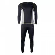 Bielizna sportowa męska - Hi-Tec Komplet bielizny męskiej Kamo Set Black/ Frost Grey r. XL - miniaturka - grafika 1