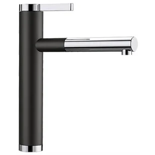 Blanco LINEE-S Silgranit-Look Czarny/Chrom 526171 - Baterie kuchenne - miniaturka - grafika 1
