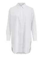 Koszule damskie - Vila Damska koszula Vigimas Oversize L/S Long Shirt/Su-noos, Optyczny Snow, 34 - miniaturka - grafika 1