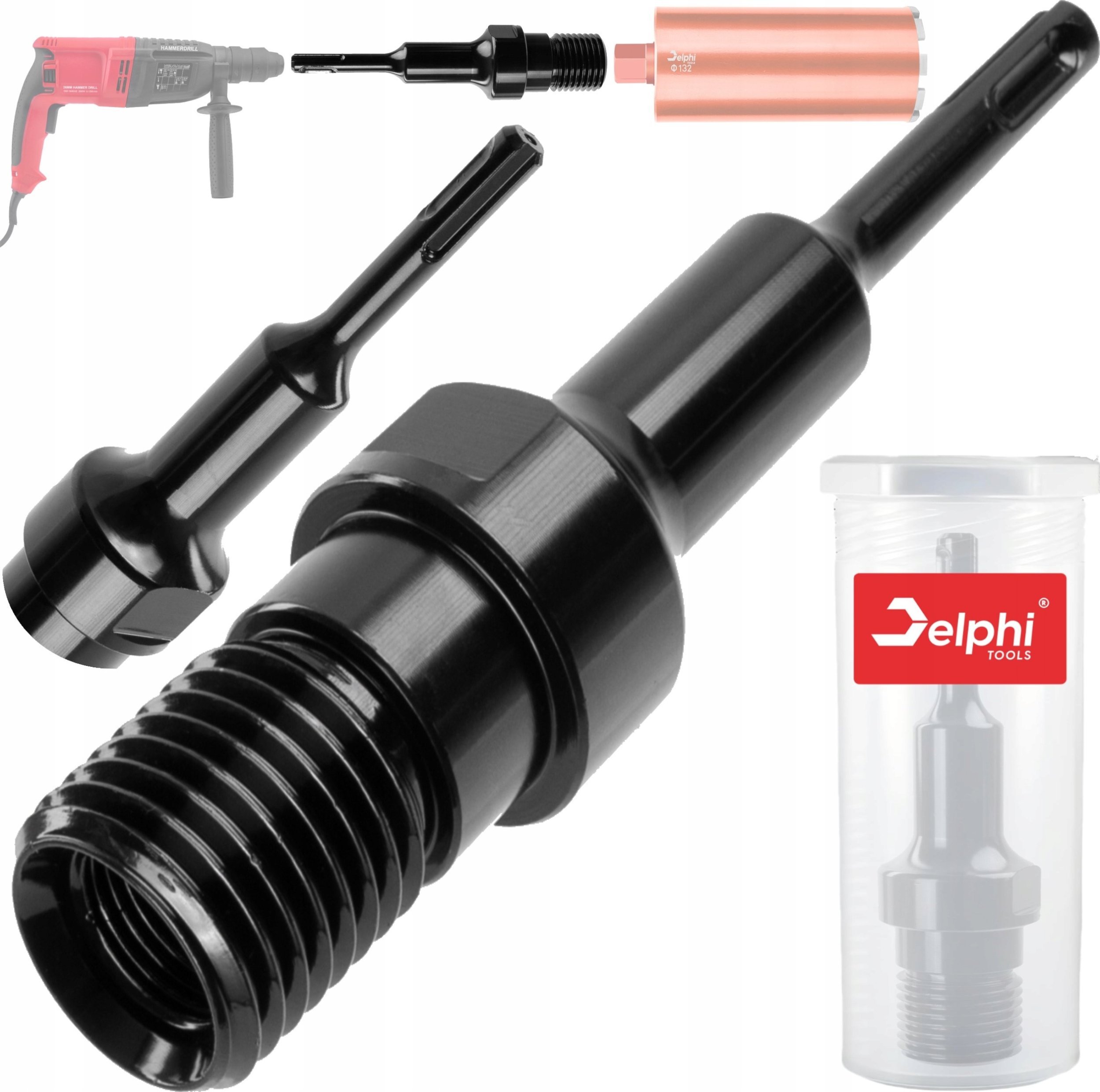 Delphi Tools ADAPTER WIERTNICY KORONKI SDS+ PLUS DO BETONU 1 1/4