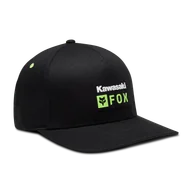 Czapki damskie - Czapka z Daszkiem FOX Kawasaki Flexfit CzarnyL/XL - miniaturka - grafika 1