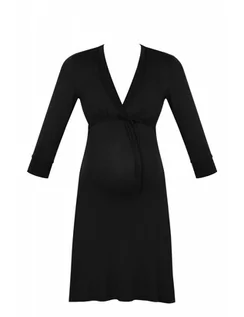Odzież ciążowa - Cache Coeur Koszula nocna do karmienia MILK BLACK, Rozmiar: XL - grafika 1