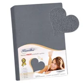 Prześcieradła - Bellatex Prześcieradło frotte Kamilka ciemnoszary, 90 x 200 cm, 90 x 200 cm - miniaturka - grafika 1