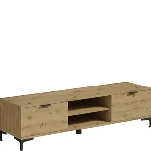 RTV 1500 2S Len 05 Lena Artisan Meblomax Dąb Artisan - Szafki RTV - miniaturka - grafika 1