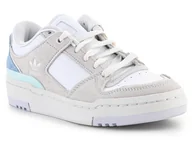 Sneakersy damskie - Buty lifestylowe damskie Adidas Forum Luxe Low W Ftwwht / Cloud White / Crystal White HQ6269 - miniaturka - grafika 1