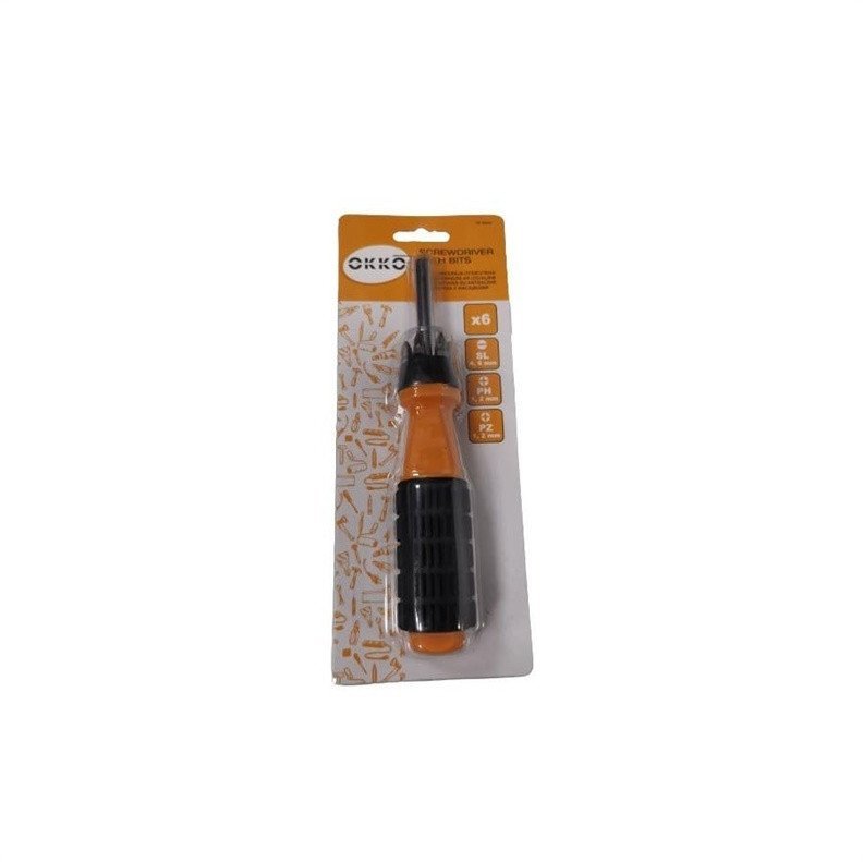 SCREWDRIVER YF-40802 6 PCS BITS HAUSHALT