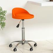 Krzesła - vidaXL Obrotowe krzesło stołowe pomarańczowe obite sztuczną skórą 333616 - miniaturka - grafika 1