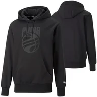 Bluzy męskie - Bluza męska sportowa dresowa z kapturem PUMA Posterize Hoodie kangurka L - miniaturka - grafika 1
