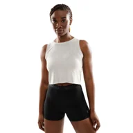 Koszulki sportowe damskie - Damska treningowa koszulka crop top bez rękawów Fitness Siroko Avast - miniaturka - grafika 1