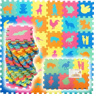 PUZZLE PIANKOWE MATA EDUKACYJNA ZWIERZĘTA 72 EL. - Puzzle - miniaturka - grafika 1
