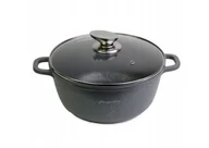 Garnki - Kamille Solidny garnek granitowy z pokrywką 4,5L 4425 - miniaturka - grafika 1