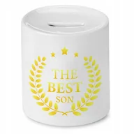 Skarbonki - SKARBONKA DLA SYNA THE BEST SON PREZENT z Nadrukiem ze Zdjęciem - miniaturka - grafika 1