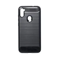 Etui i futerały do telefonów - Forcell Futerał CARBON do SAMSUNG Galaxy A11 czarny - miniaturka - grafika 1