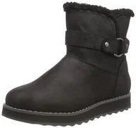 Kapcie damskie - Skechers Damskie przytulne kapcie przy ognisku, szarobrązowe, 42, brązowy (taupe), 41 EU - miniaturka - grafika 1