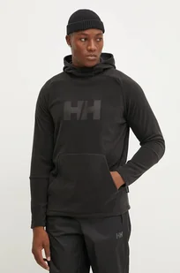 Helly Hansen bluza męska kolor zielony z kapturem gładka - Bluzy męskie - miniaturka - grafika 1