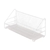 Suszarki do naczyń - Suszarka do naczyń 1-poziomowa 60 cm biała z tacką - miniaturka - grafika 1