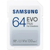 Karty pamięci - Samsung EVO Plus 2021 SDXC 64GB UHS-I/U1 V10 MB-SC64K/EU MB-SC64K/EU - miniaturka - grafika 1