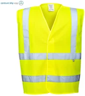 Odzież robocza - PORTWEST FR75 KAMIZELKA OSTRZEGAWCZA TRUDNOPALNA; ŻÓŁTY (L/XL) - miniaturka - grafika 1