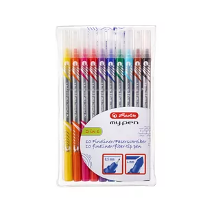 Herlitz Cienkopis & Mazak My.pen 10 kolorów - Przybory szkolne - miniaturka - grafika 1