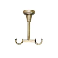 Akcesoria do wystroju okien - Wspornik mosiądz antyczny sufitowy podwójny 19+19 mm, długość 110 mm Bojanek - miniaturka - grafika 1