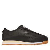 Sneakersy damskie - Sneakersy Lacoste Club-Low Leather 7-49SFA0043 Czarny - miniaturka - grafika 1