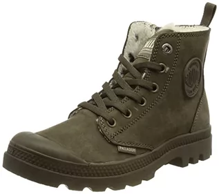 Botki damskie - Palladium Damskie sztyblety Pampa Hi Zip Wool, Major Brown, 42 EU - grafika 1