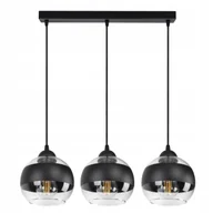Lampy sufitowe - Lampa Wisząca Sufitowa Żyrandol Czarna Szklane Kule Black Belt BZ3 LED E27 - miniaturka - grafika 1