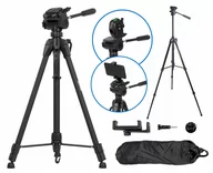 Statywy fotograficzne - Statyw Fotograficzny + Głowica Na Aparat Telefon - miniaturka - grafika 1