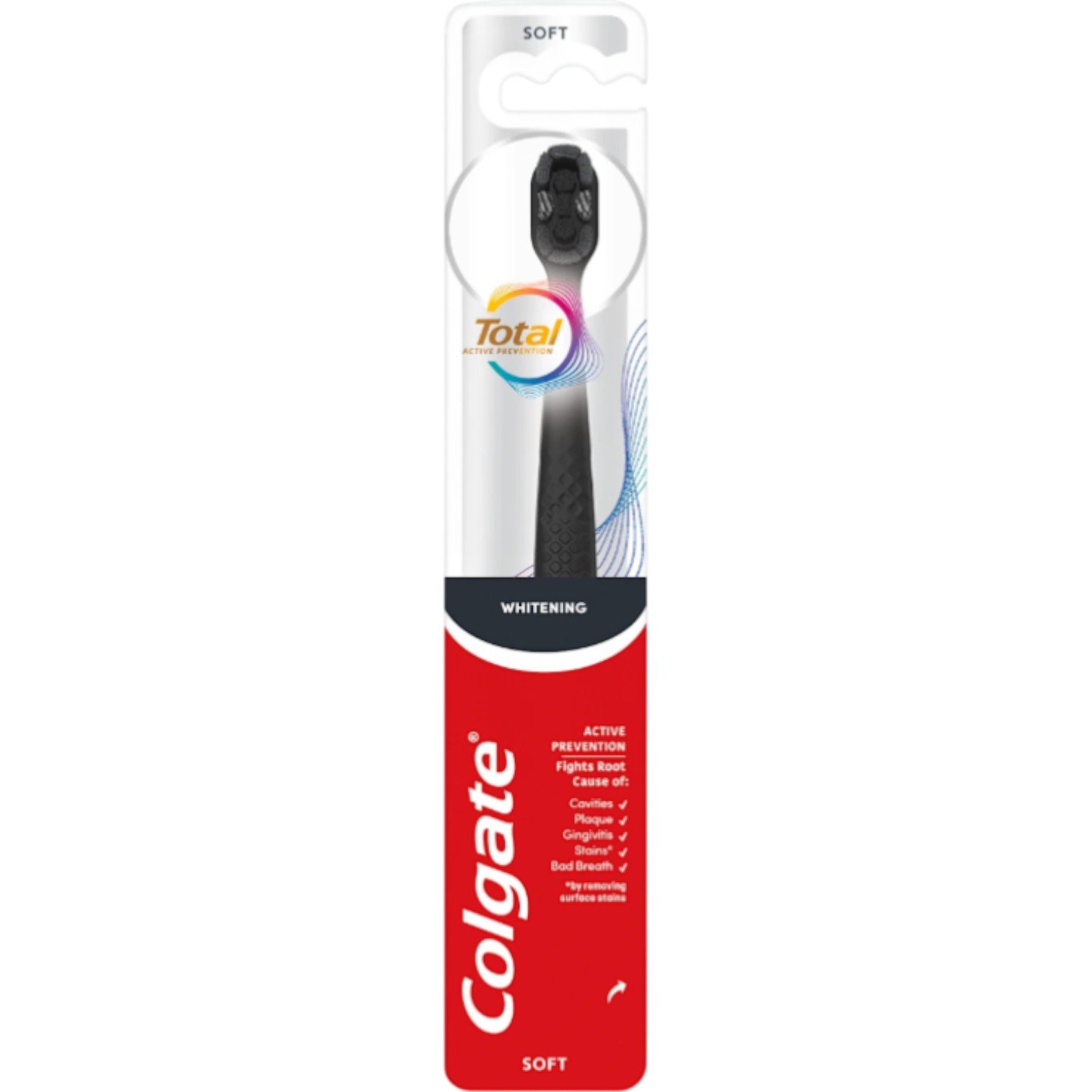 Colgate Total Whitening Charcoal Soft Single Szczoteczka do zębów