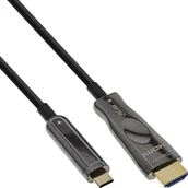 Kable - Kabel USB InLine USB-C - HDMI 50 m Czarny 64250A - miniaturka - grafika 1