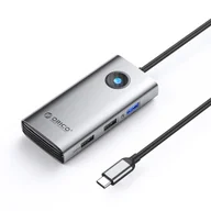 Złącza, przejściówki, adaptery - Hub PW11-5P rozdzielacz USB-C na USB-A USB-C PD HDMI - szary ORICO - miniaturka - grafika 1
