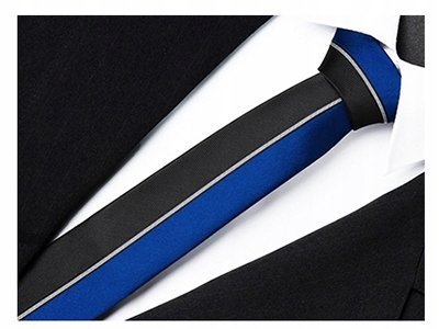 PANEL DESIGN Wąski 6cm Krawat Męski CHABROWY KP85