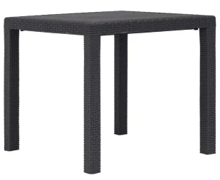 Brązowy kwadratowy stolik ogrodowy M5-T42 - Stoły ogrodowe - miniaturka - grafika 1