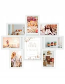 Ramki na zdjęcia - Multirama 8 zdjęć 7*10x5 1*15x20 biała klasyczna - miniaturka - grafika 1