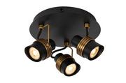 Lampy sufitowe - Tundran lampa sufitowa  spot) 3-punktowa czarna/złota 34944/13/30 - miniaturka - grafika 1