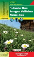 Atlasy i mapy - Freytag&amp;Berndt Alpy Fischbauch północno-wschodnia Styria mapa turystyczna 1:50 000 Freytag & Berndt Fischbacher Alpen, Roseggers Waldheimat, Mürzzuschlag - miniaturka - grafika 1