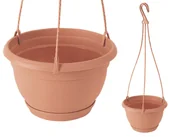 Donice - DONICZKA DONICA PRODUKCYJNA WISZĄCA O 21CM BALKONOWA OKRĄGŁA Z HAKIEM 3,8L - miniaturka - grafika 1
