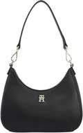 Torebki damskie - TOMMY HILFIGER Damska torba na ramię z logo TH AW0AW17226, czarna (czarna), czarny (czarny) - miniaturka - grafika 1
