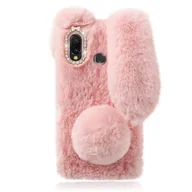 Etui i futerały do telefonów - 1pc Pluszowy Królik Etui na telefon TPU Pokrowiec na telefon Obudowa telefonu Osłona telefonu komórkowego Kompatybilny z Galaxy A20e Różowy Samsung... - miniaturka - grafika 1