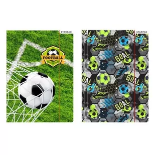 Starpak Teczka z gumką Pap A4  Football Fol 10/10 - Szkolne artykuły papiernicze - miniaturka - grafika 1